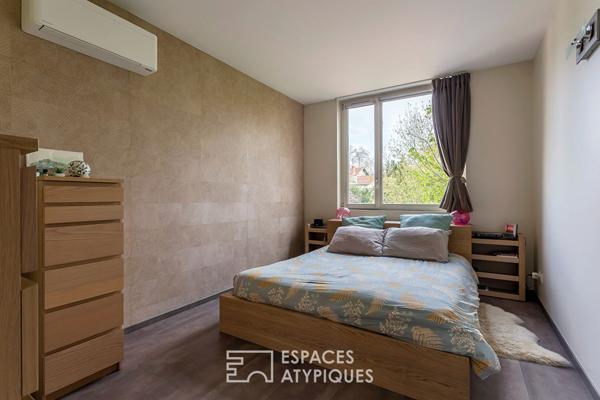 Maison d’architecte avec jardin, terrasses et spa