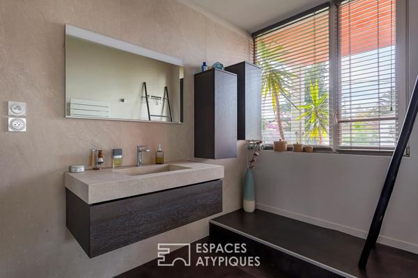 Maison d’architecte avec jardin, terrasses et spa