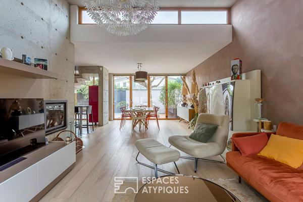 Maison d’architecte avec jardin, terrasses et spa