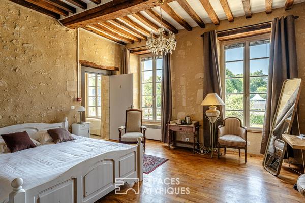 Manoir avec piscine et salle de réception