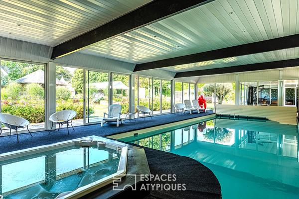 Manoir avec piscine et salle de réception