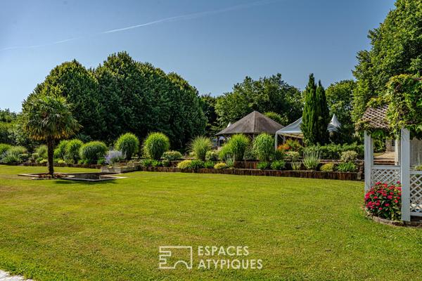 Manoir avec piscine et salle de réception