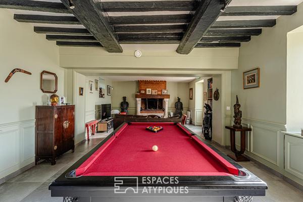 Manoir avec piscine et salle de réception