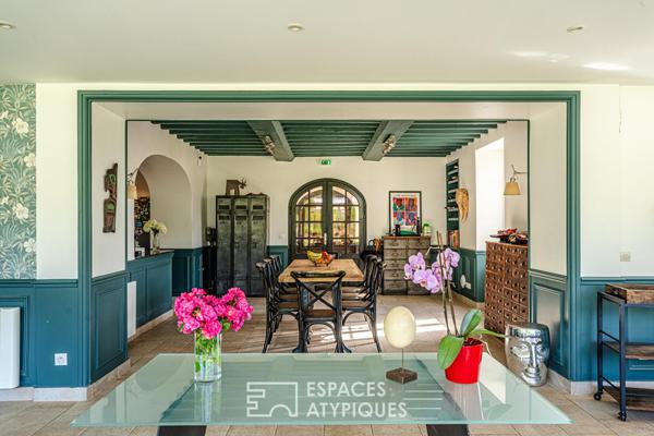 Manoir avec piscine et salle de réception