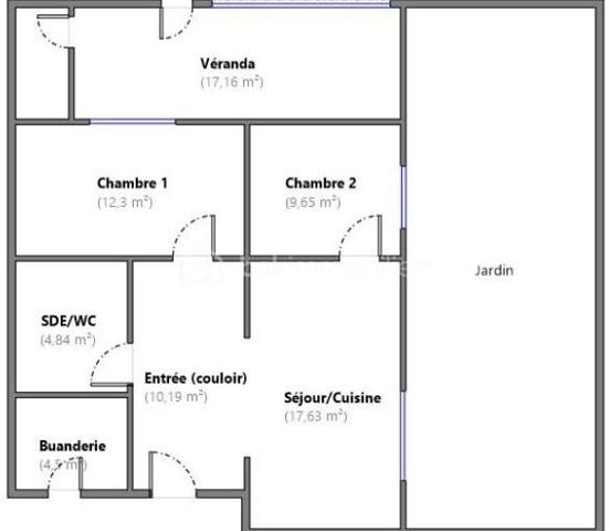 Appartement de 60 m²