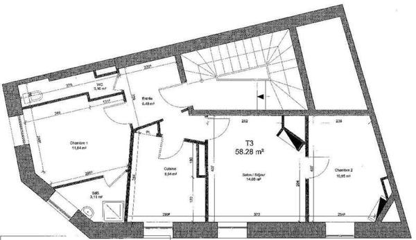 Appartement 3 pièces - 44000 Nantes