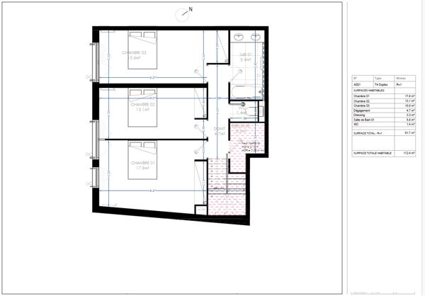 Appartement 4 pièces - 117 m²
