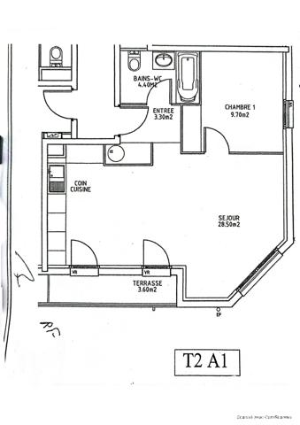 Appartement à vendre 2 pièces 45,96 m² Albi