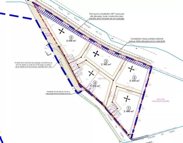 Vente Terrain 480 m2 à Noyers-Bocage