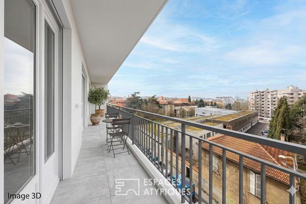 Etage élevé avec ascenseur à rénover