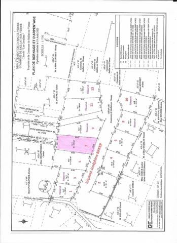 Terrain à SAILLAT-SUR-VIENNE, 87720 - 1091m²