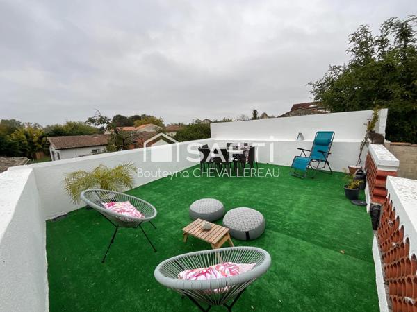 Maison de ville avec jardin et garage