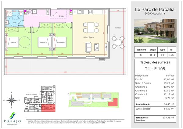 Programme Neuf - Appartements avec terrasse - Le Parc Papalia Lucciana
