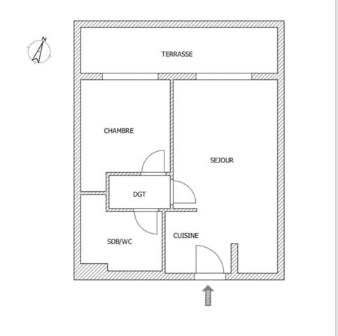 Antibes (06600) A vendre sur Antibes 2 pièces avec terrasse et parking privatif