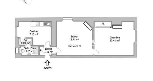 Location Appartement 2 pièces 36.88 m² - Melun 77000