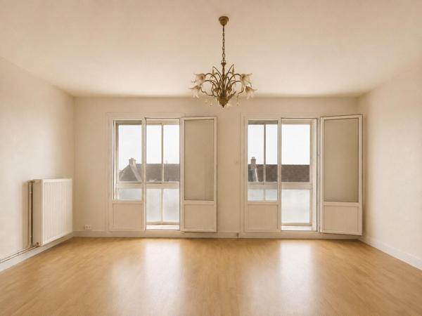 ROSCOFF – Agréable T1 bis avec balcon exposé sud, parking privé et petite vue mer et cave