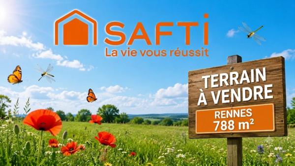 Terrain libre constructeur 788 m² Rennes