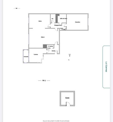 T3 de 64m2 Rue de Paris, Clichy