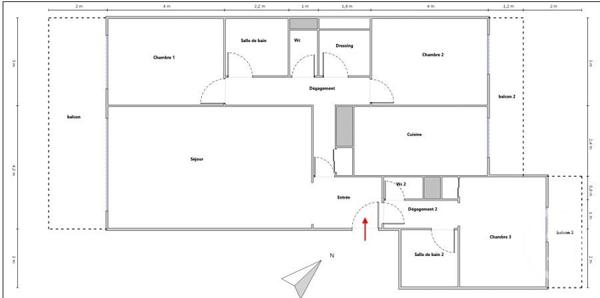 Appartement F4 à vendre  4 pièces - 100,89 m2 NICE - 06