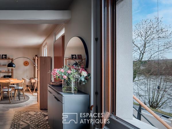 Maison familiale en bord de seine.