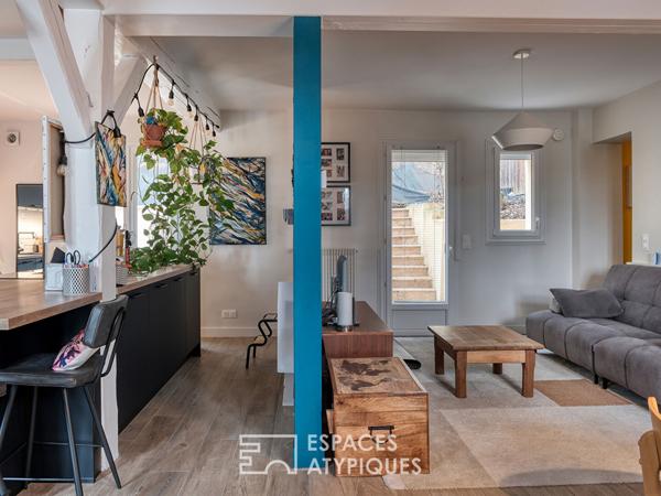 Maison familiale en bord de seine.