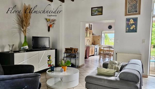 Maison individuelle en pierre de 159 m² avec terrain de 897 m² à vendre à CULOZ (01) à 30 mns d'Aix-les-Bains et 20 mns de Belley