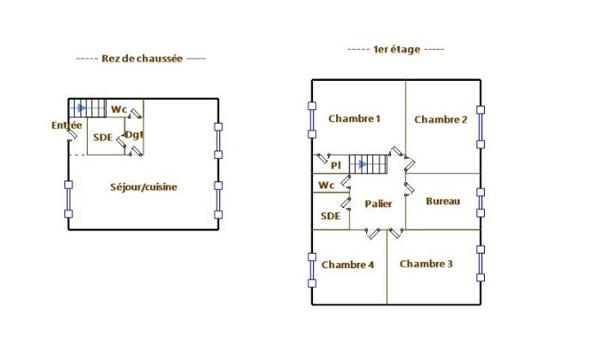 Maison familiale 4 chambres bureau DPE B jardin garage Le Muy