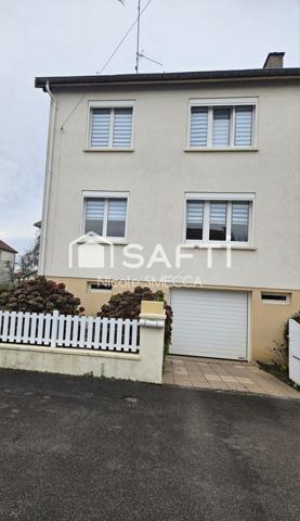 Maison mitoyenne,3 chambres,jardin,garage