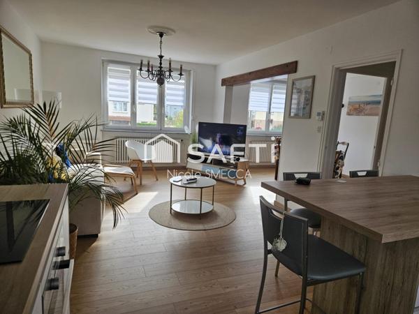 Maison mitoyenne,3 chambres,jardin,garage