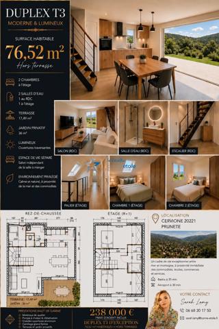 Cervione appartement 76,52 m 2