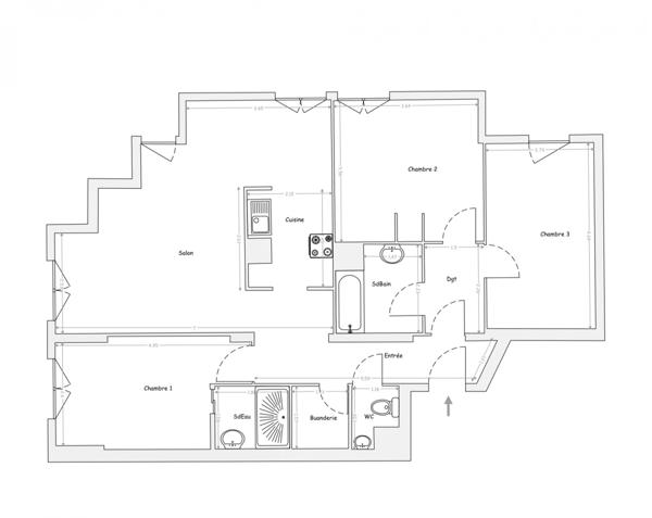 Appartement 4 pièces de 92 m² à Asnières-sur-Seine (92600)