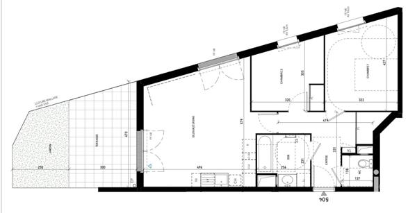 Appartement 3 pièces de 62 m² à Étiolles (91450)