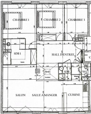 Bureaux de 106m² (possibilité T4) secteur Tête d'Or - Belges climatisé