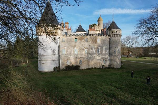 Château médiéval des 13e et 15e siècles à vendre dans le Berry