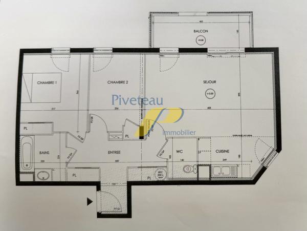Appartement 3 pièces de 69 m² à Vertou