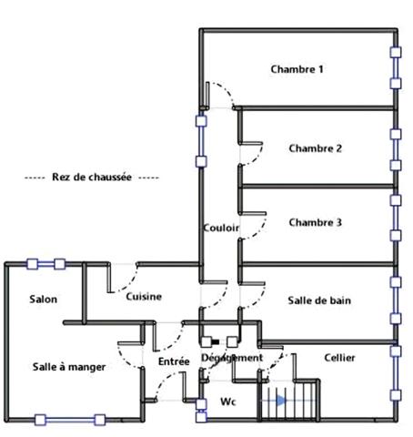 Maison Individuelle - 3 chambres - Jardin - Terrasse - Garage