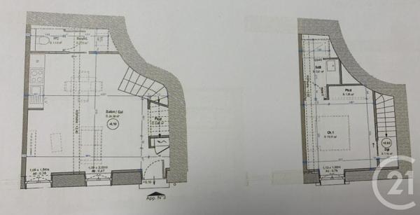 Appartement à vendre  2 pièces - 42,20 m2 ST GENIS LAVAL - 69