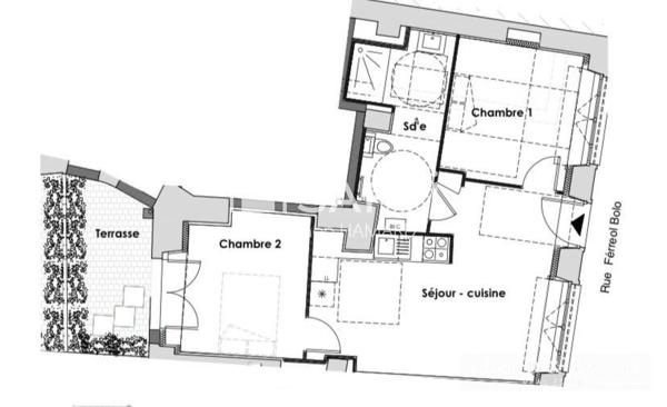 Place du Sanitat – Un T3 avec terrasse privative au cœur de Nantes : une opportunité rare à façonner selon vos envies