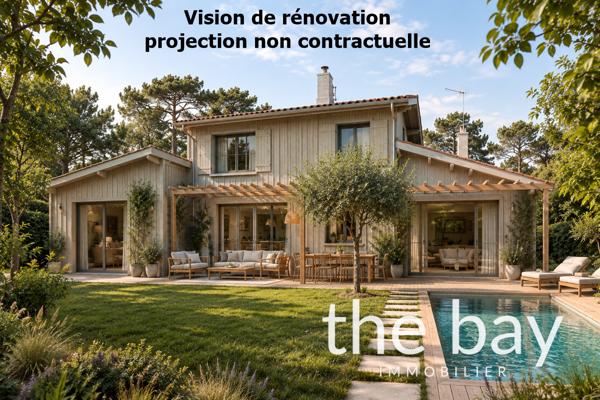 MAISON À RÉNOVER SUR BEAU TERRAIN — CLAOUEY, CAP FERRET