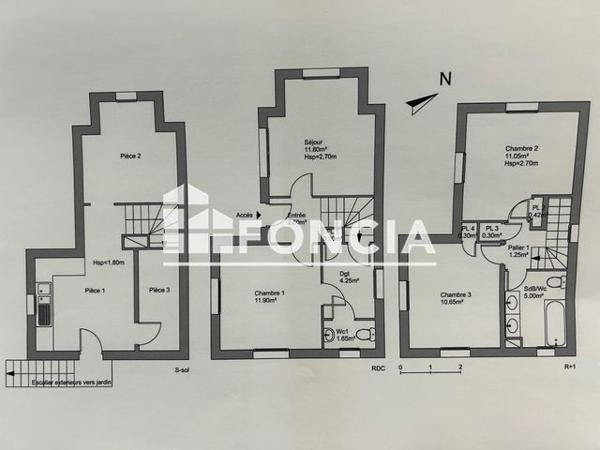 Location Maison 4 pièces 61.5 m² - 8 RUE GARIBALDI Eaubonne 95600