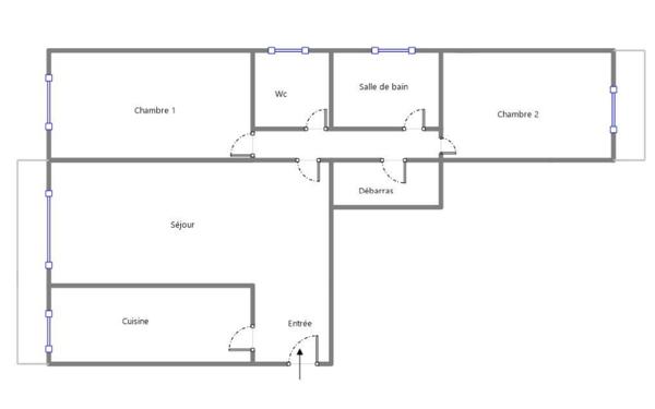 Appartement 3 pièces 56 m2