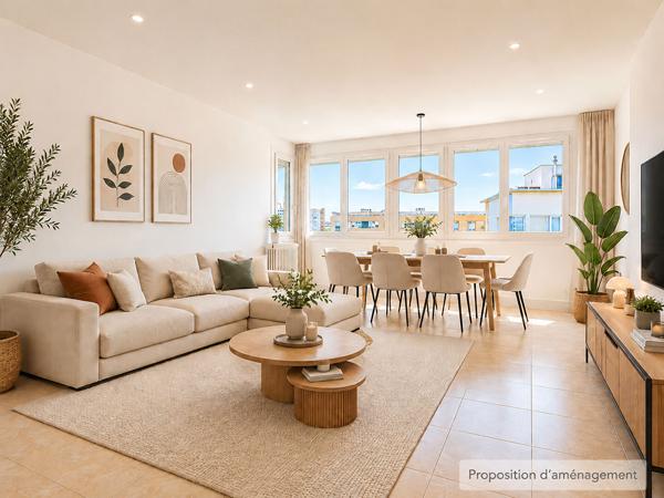 4 pièces 78 m² - Vue dégagée - Triple exposition