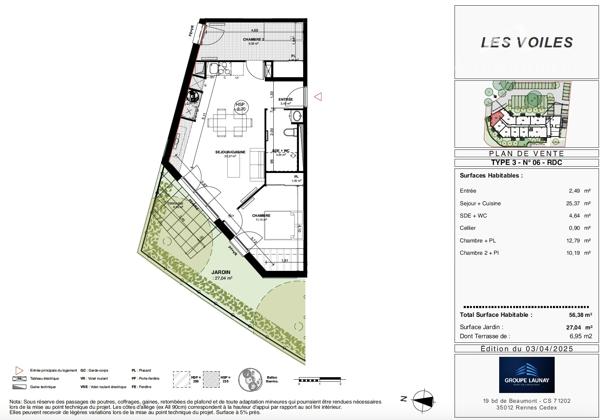 Appartement 3 pièces rez-de-chaussée secteur Mauret Détails des diagnostics énergétiques
