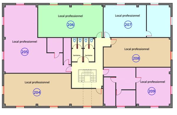 Roncq – Parc de l'Europe | Bureaux 264 m² ou 80 m² | Parkings inclus | À vendre