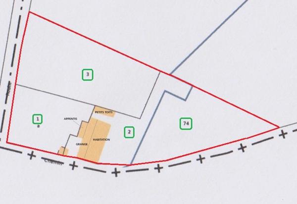 TRÈS JOLIE MAISON DE CARACTÈRE A RÉNOVER ENTIÈREMENT, POSSIBILITÉ 140 M² HABITABLES, ANNEXES ET DÉPENDANCES SUR 8768 M²