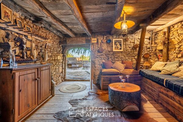 Maison en pierres avec dépendance et vue exceptionnelle