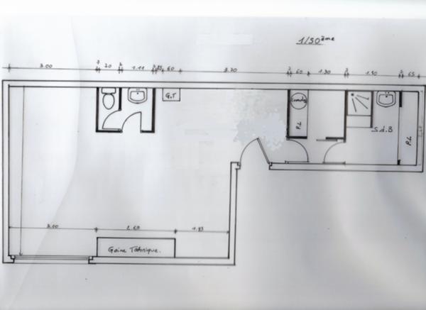Magnifique appartement de type studio/T1 de 52.10 m2 CARREZ  secteur quai vauban secteur très prisé