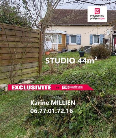 MUZY 27650 Maison T2 louée - 1 chambre - Cabanon de jardin - Terrain - 58000  HAI