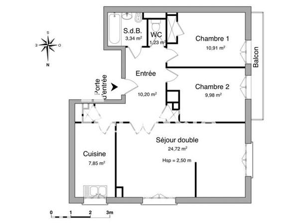Location Appartement 4 pièces 68.23 m² - 53 RUE DE LA REPUBLIQUE Chambon-feugerolles 42500