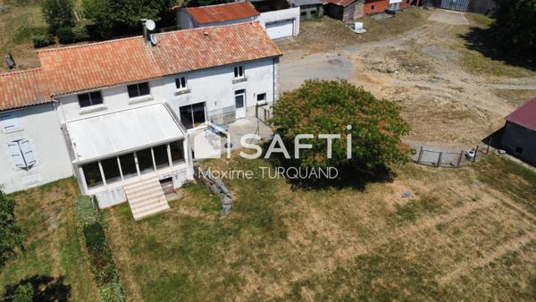 Maison 208m², 4 chambres, 1900m² de terrain + dépendances XL.